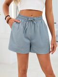 Drawstring Shorts with Pockets – Comfortable Lightweight Polyester Activewear
