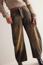 Wide Leg Jeans with Pockets Casual Denim Loose Pants 392149e5-bdc9-4b51-b4f7-790bcd1cf5e8-Max Trendsi