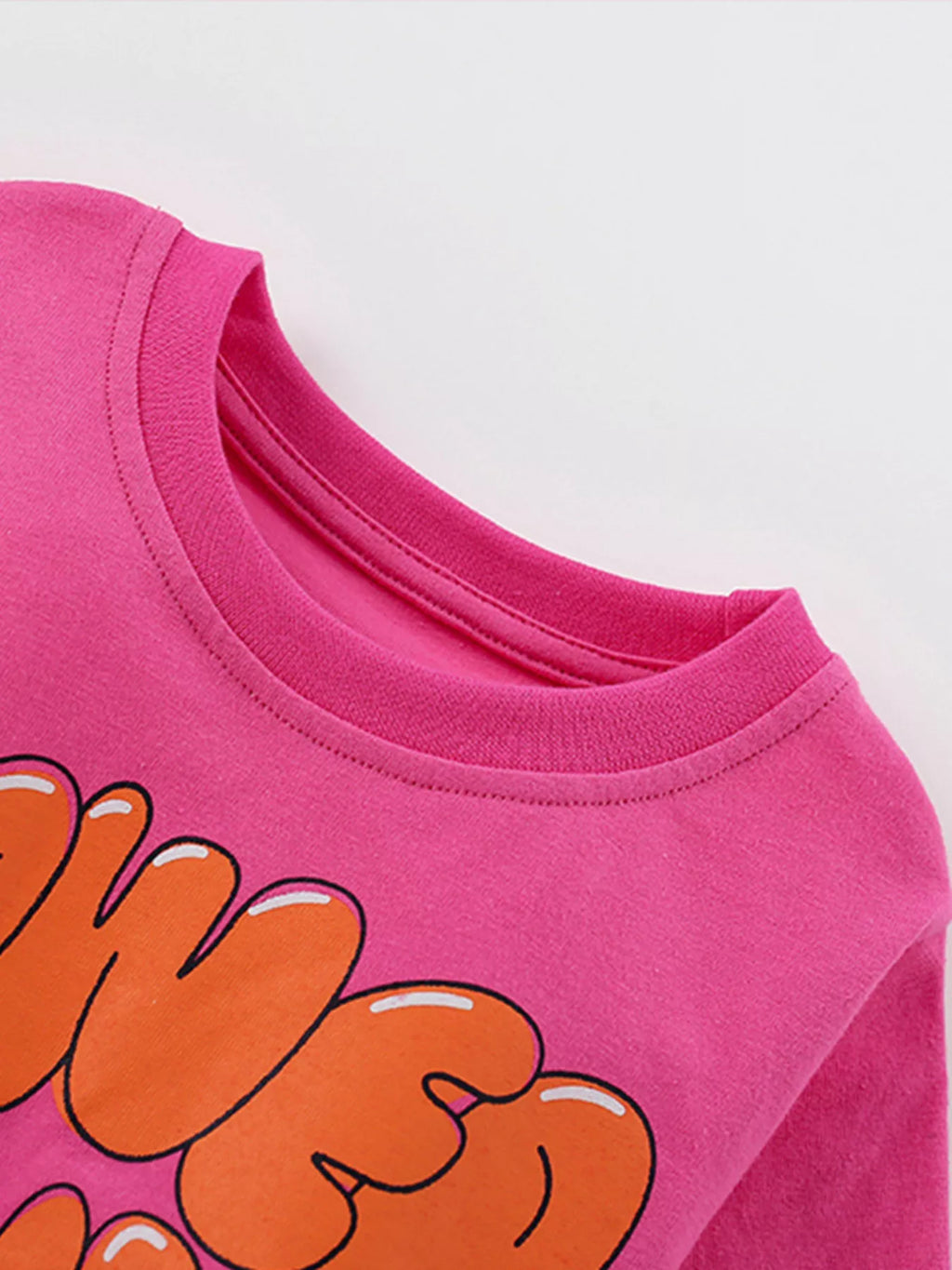 Girl's Top and Pants Set Hot Pink Children's Flower Up Cartoon Printed 2 Pcs 397327a927c9437cbbc11a8d96a2ab9a-Max-Origin Trendsi