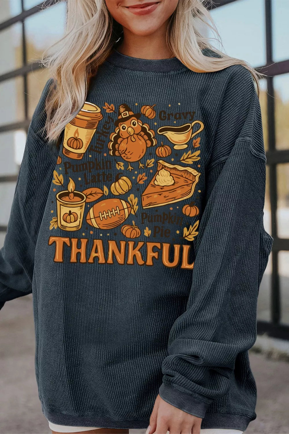 Women's Sweatshirt Thankful Thanksgiving Graphic Long Sleeve Top 39b23dd7-ebc6-4522-8d32-c783d8a7dcdc-Max-Origin Trendsi