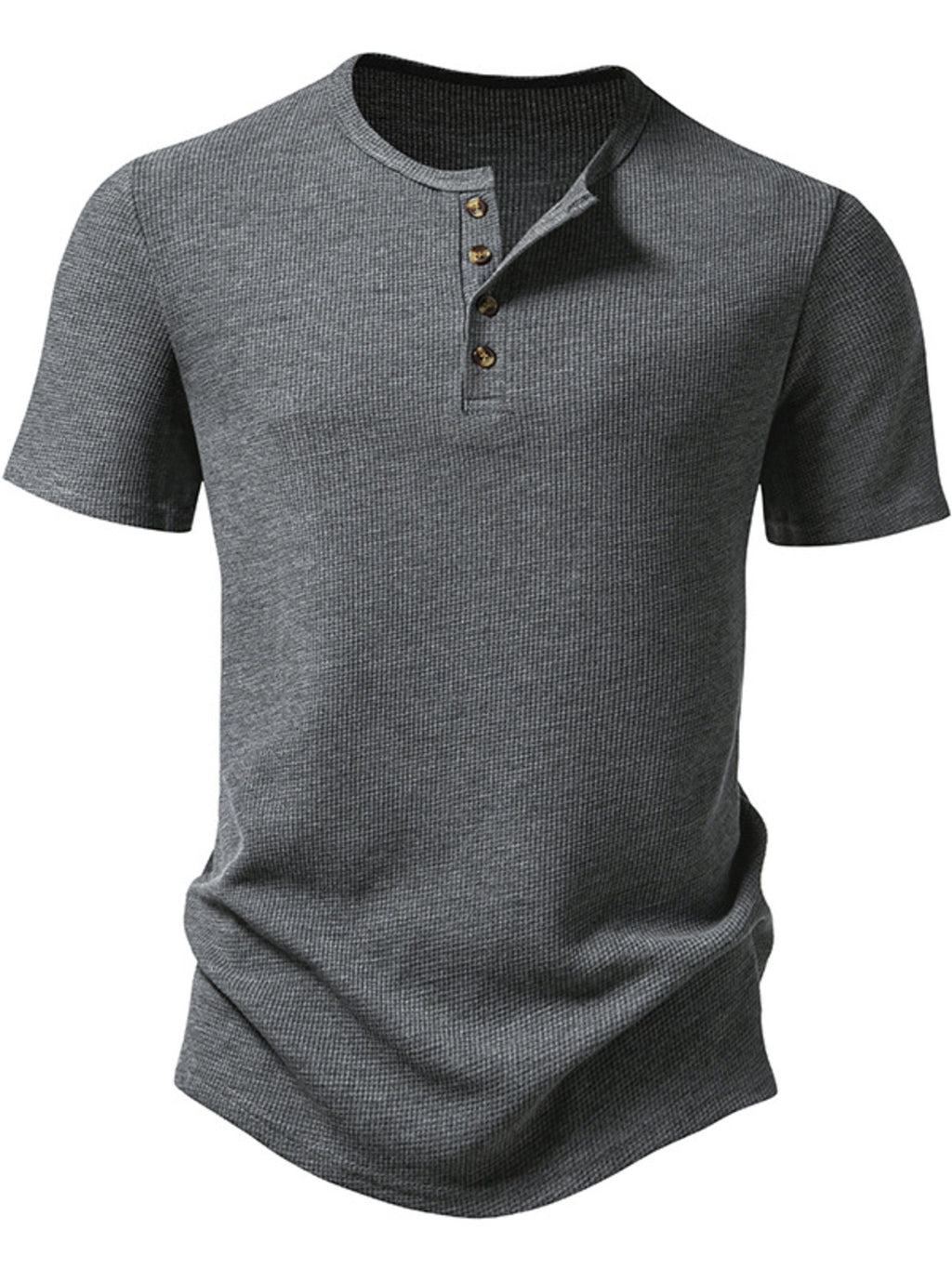Men's Button Detail Short Sleeve T-Shirt
