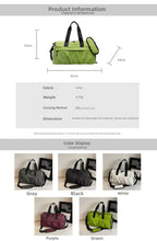 Large Crossbody Travel Bag Nylon Zipper Unisex Fitness Training Handbags
