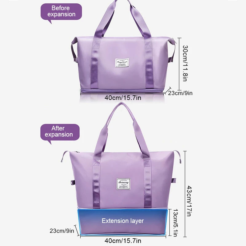 Travel Fitness Duffel Bag Waterproof Foldable Luggage Handbag Outdoor Luggage