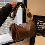 Boston Bag Style Street Trend Large Capacity Soft PU Leather Women's Small Purses