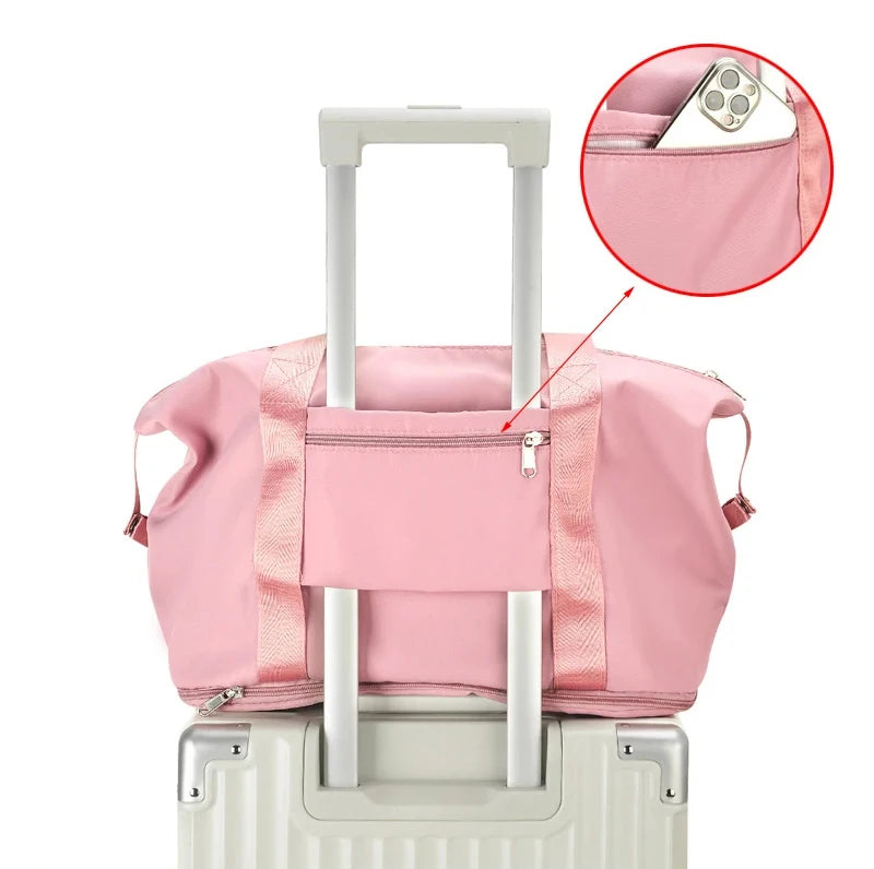 Travel Fitness Duffel Bag Waterproof Foldable Luggage Handbag Outdoor Luggage