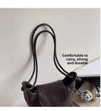 Fashion New Bucket Crossbody Bag Knot Strap Medium PU Leather Flap Shoulder Bag