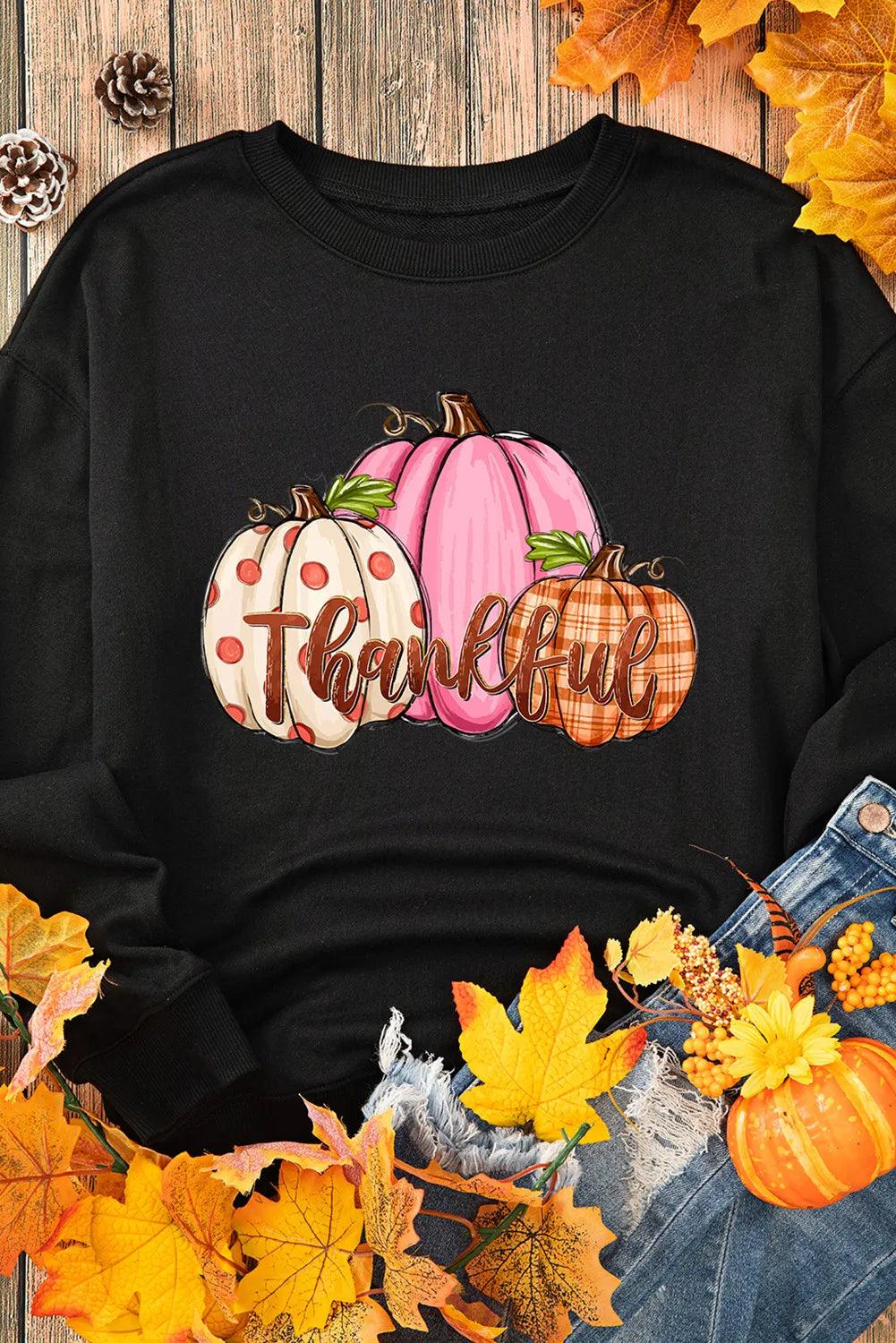 Pumpkin Graphic Sweatshirt Round Neck Dropped Shoulder Long Sleeve 3a2f91f7-e5b5-4165-9f8c-e33977615ff4-Max Trendsi