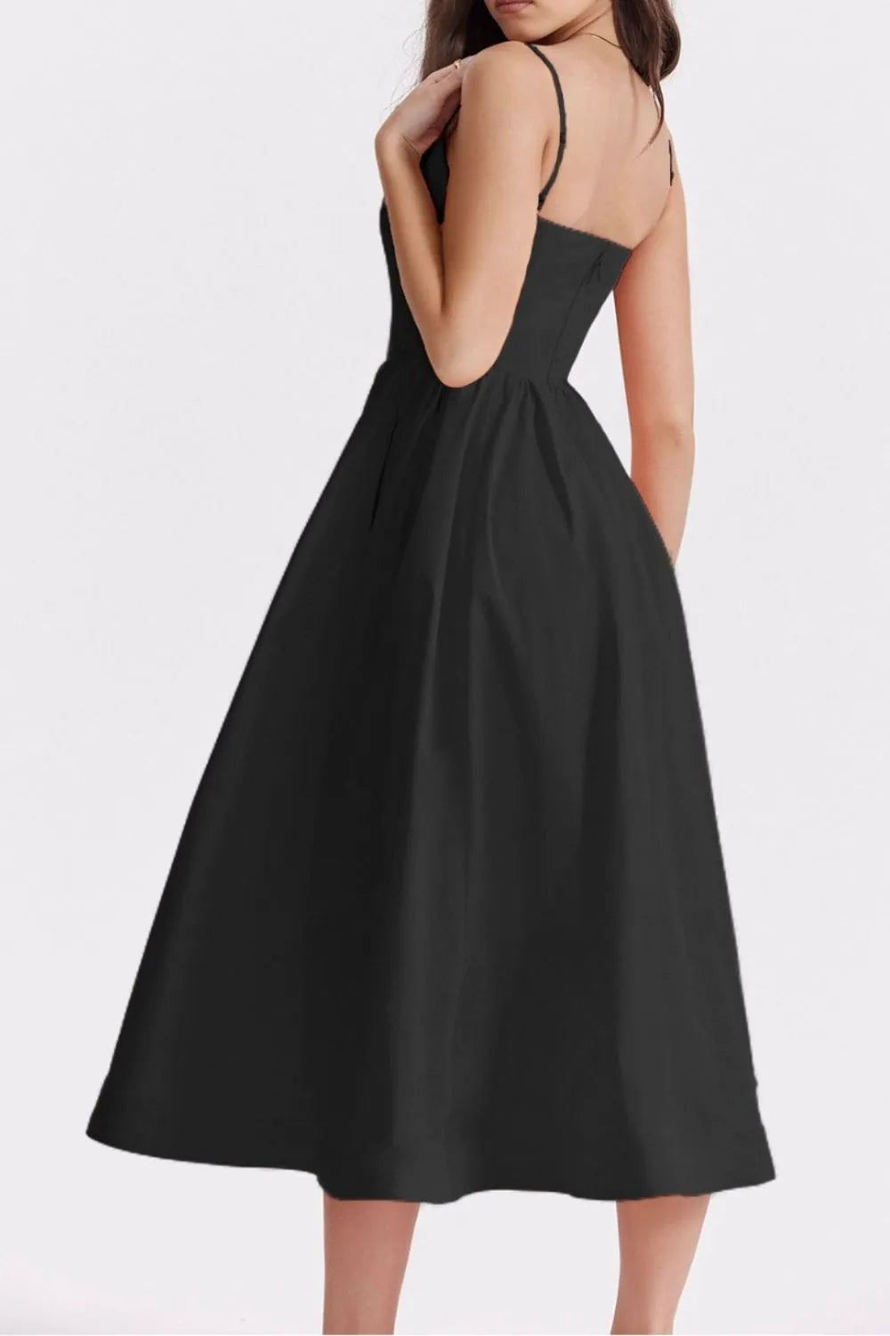 Floral Midi Dress Spaghetti Strap Ruched Zipper High Waisted 3a5196fa-385f-4941-958b-e2ff50552416-Max-Origin Trendsi