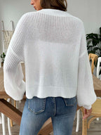 Knit Cardigan V-Neck Flower Embroidered Button Up Long Sleeve 3a56969d-ca22-4c87-a120-c2a30f0c2a16-Max Trendsi