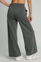 Umgee Charcoal Women Wide Leg Women Pants Drawstring Waist with Pockets 3adaed71-eab0-49f2-bc83-8c7d1596b026-Max Trendsi
