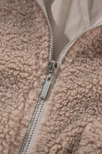Plush Jacket Zip Up Long Sleeve Coat Outwear 3ae1a41c-2f95-49f8-92cf-6c80c06c839b-Max Trendsi