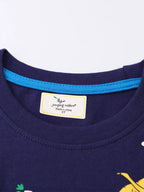 Children's Dinosaur Print Short Sleeve T-Shirt 3aea5feee7f049a29cb6190bbb6d58c5-Max-Origin Trendsi