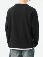 Men's Cotton Waffle Knit Top Black Long Sleeve Basic Style Plus Sizes M-4XL 3aec939c0298437e9b733bb38269d9c6-Max-Origin Trendsi