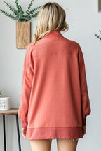 Sweatshirt US First Love Grommet Split Neck Kangaroo Pocket 3aeeb795-8317-4e67-a4af-684cdc20eab3-Max Trendsi