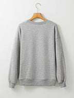 Halloween Women's Sweatshirt Spooky Ghost Sequin Gray Pullover 3b4dad77-7975-4714-91c1-10e1ab0d5ff5-Max-Origin Trendsi