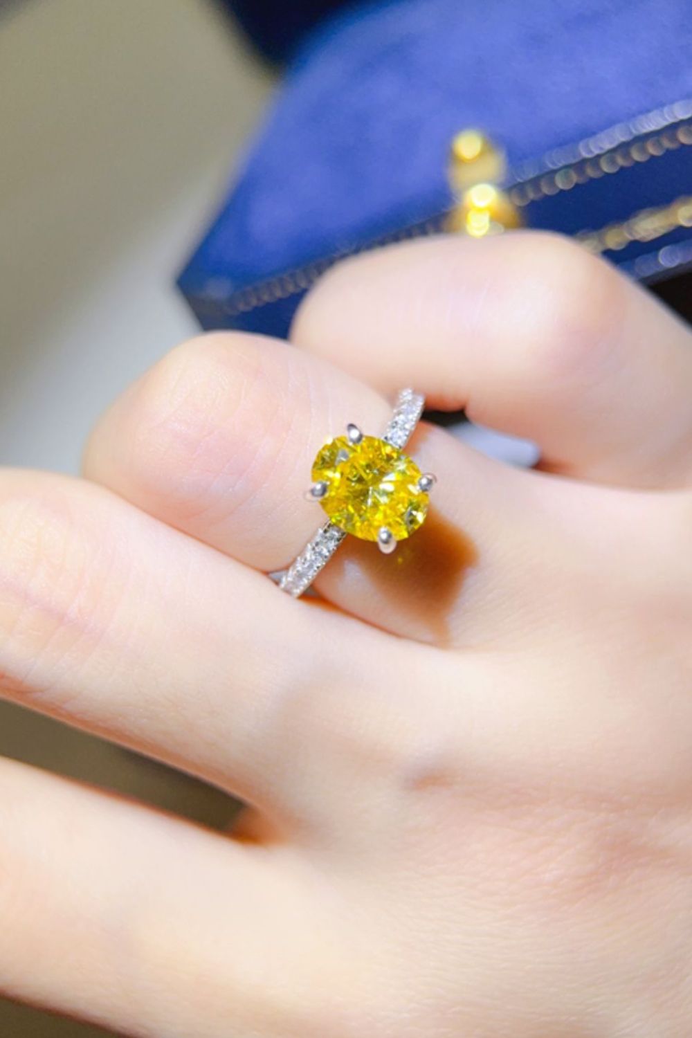 2 Carat Ring Yellow Moissanite Stone 925 Sterling Silver Women Jewelry with Box Yellow 3b7528ac-540b-48cd-8a3c-a58257eaf4c9-Max Trendsi