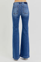 RISEN Low Rise Flare Jeans with Pockets Denim Pants 3b83e56a-5276-4609-9eb3-2b19ab671df0-Max Trendsi