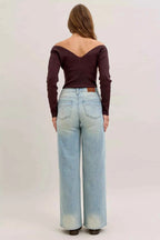 Judy Blue Straight Jeans High Waist Column Medium Wash Denim Pants 3b95e914-407d-4911-a14a-f19a15b84010-Max-Origin Trendsi