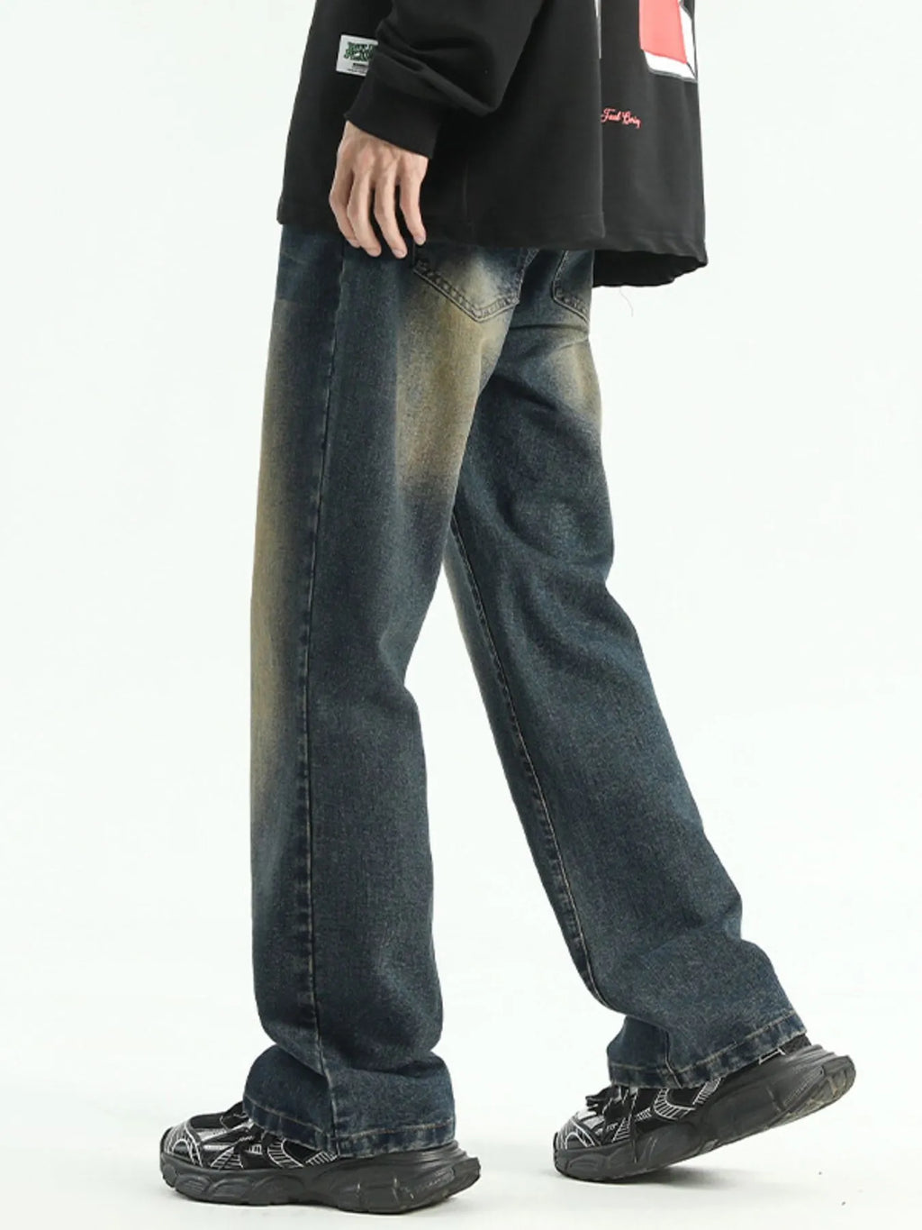 Men's Straight Leg Jeans Nostalgic Blue Washed Denim Pants 3b9c8d26-2df8-438b-9dd8-97db38b0bb1c-Max-Origin Trendsi