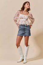 SO ME Denim Mini Skirt Washed with Pockets Casual Skirts 3bd1f92f96f340a9b5e2a6e56402accf-Max-Origin Trendsi