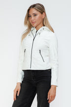 Snobbish Faux Leather Women White Zip Pockets Hooded Basic Jacket 3c0acf07-5ea4-48ff-afd6-c69dc91e932d-Max_bbd31855-de59-4829-9f17-4dd531ac4176 Trendsi