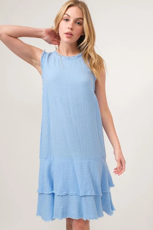 And The Why Tiered Dress Light Blue Washed Fringe Detail Sleeveless 3c55b69f764f4ad4ade1a2a1bab569c4-Max-Origin Trendsi