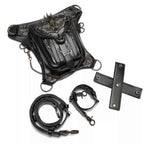 Steampunk Skull Decor Crossbody Bag