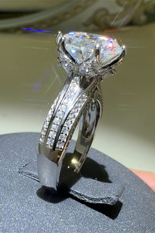 5 Carat Moissanite Silver Ring 925 Sterling Bright Women Jewelry with Box 3d0c9396-d36a-4641-899b-f0e546b0a4bf-Max Trendsi