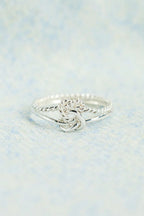 Silver Knotted Ring 925 Sterling Adjustable Women Ring with Box 3d5c6175-f5d6-4199-942f-d2d6e45c5d04-Max Trendsi