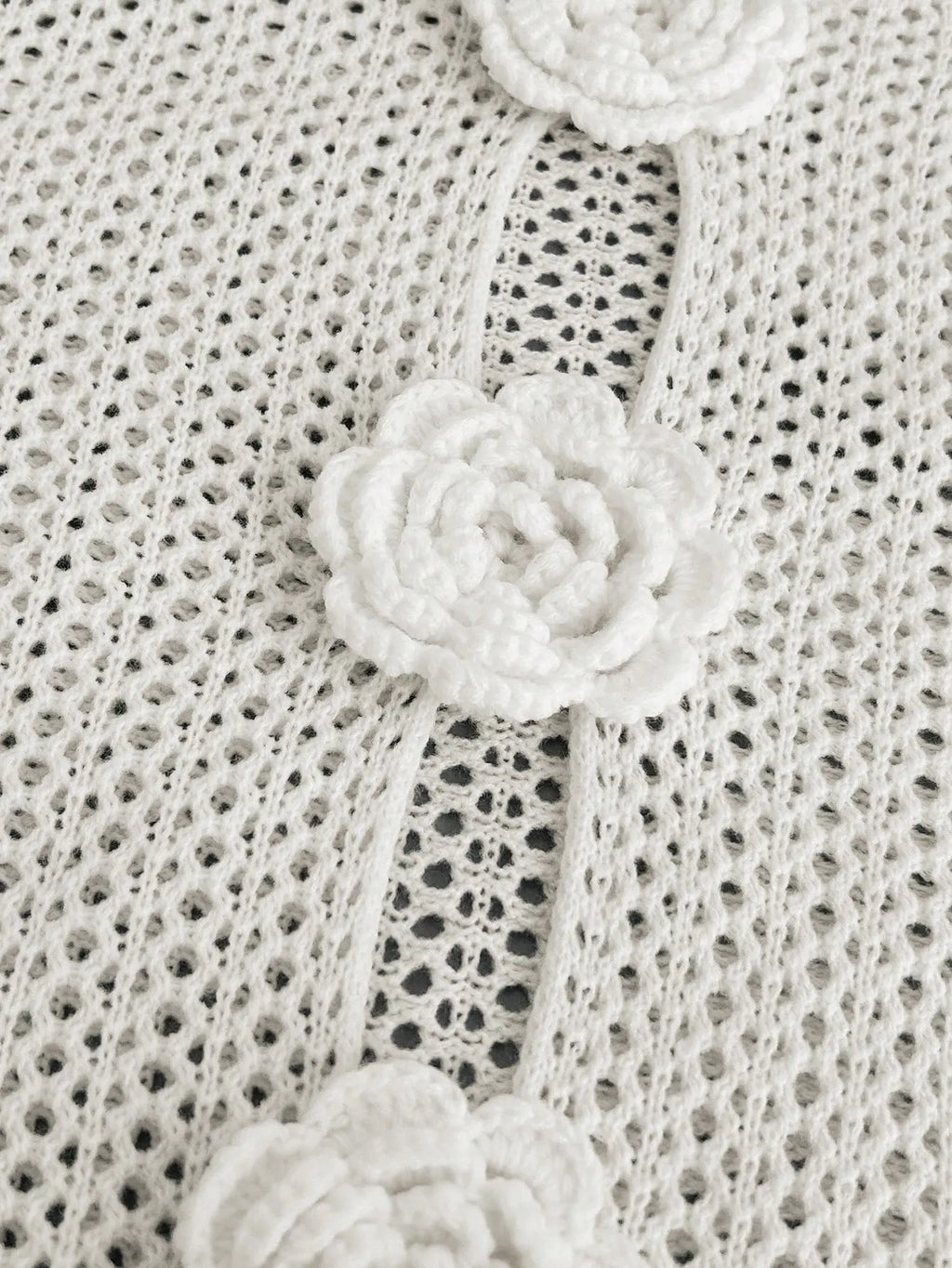 Knit Cover Up Ivory Crochet Cutout with Rose Appliques Long Sleeve 3d616be1-9d0e-4fc1-8e08-6c113c30ece2-Max-Origin Trendsi