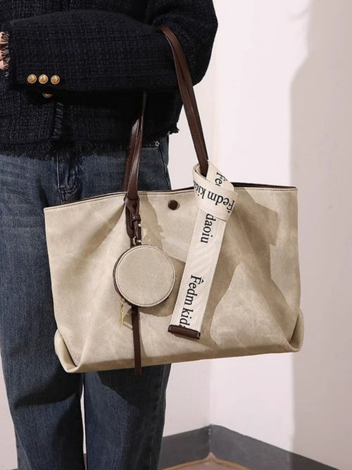 Casual Tote Bag with Coin Purse