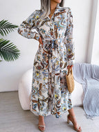 Midi Dress Floral Tied Printed Long Sleeve Shirt Dresses 3e5d12ac-6b46-4548-8044-1e4b1fba20e5-Max Trendsi