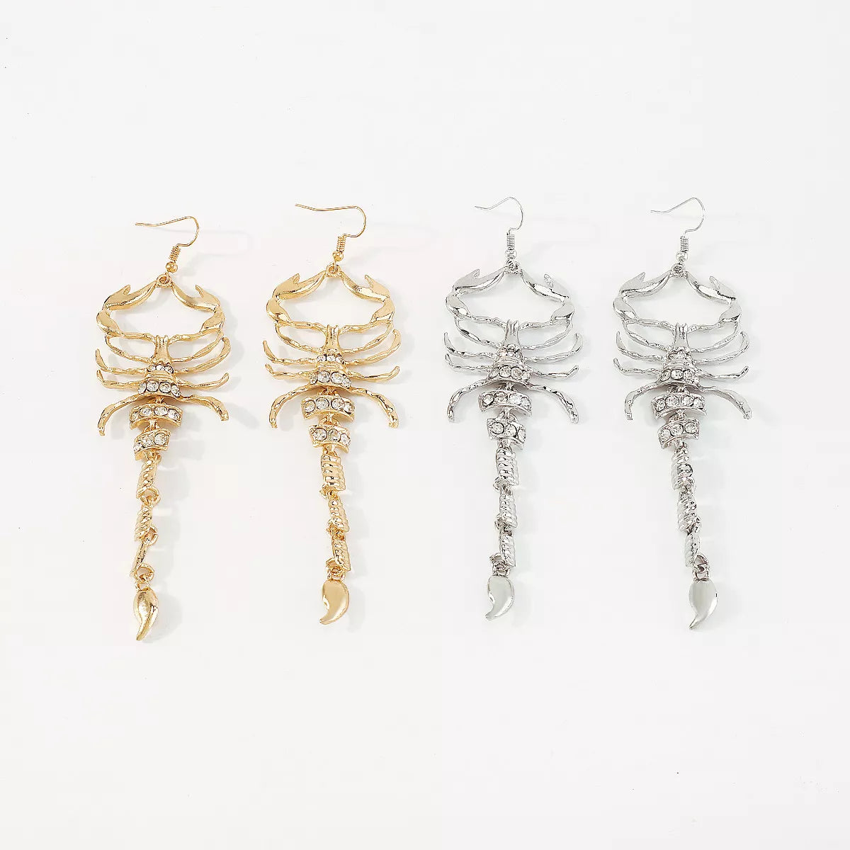 Scorpion Dangle Earrings 18K Gold-Plated Rhinestone Jewelry 3f123b6b-62c4-4d34-84a3-7eb84c773359-Max-Origin Trendsi