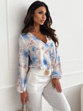 Floral Blouse V-Neck Long Sleeve Women Elegant Top Sky Blue 3f50a3de-63b8-4193-84d0-dfe0348998ac-Max-Origin Trendsi
