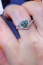 Adored Heart Ring 1 Carat Moissanite in 925 Sterling Silver 3f55dacde62f44b79413f3b55a703eb6-Min Trendsi