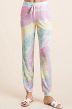 BiBi Tie Dye Casual Pants French Terry Lavender Multi Pocketed Jogger LAVENDER MULTI 3f67319239aa4a008038bef1d37488dc-Max-Origin Trendsi