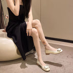 Women's Slip-Ons Round Toe Block Low Heels Shoes 3fb800cef3d44f0fa921053b431ee36b-Max-Origin Trendsi