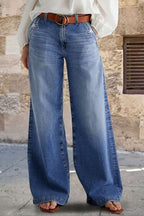 Women's Jeans Straight Leg Embroidered Pockets Light Washed Comfort Denim Pants Light 3ff5e621-6b51-483e-b703-9f3f54f130b6-Min Trendsi