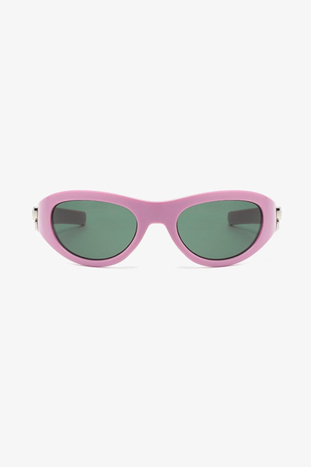 Cat-Eye Sunglasses Bow Polycarbonate Frame Eyewear