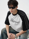 Men‘s Cotton T-Shirt Letter Round Neck Half Sleeve Basic Top Tees Light Gray 406e33c2-7ce9-44ec-a97d-fec04650114d-Max-Origin Trendsi