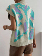 Sweater Vest Color Block V-Neck Knit Sleeveless Knitwear Top 409e48de-caf8-4a11-ad9d-0590cffce271-Max Trendsi