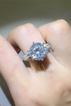 5 Carat Moissanite Silver Ring 925 Sterling Bright Women Jewelry with Box Silver 40e0b5a8-4c94-4b30-81d3-8ba91cd1d0db-Max Trendsi