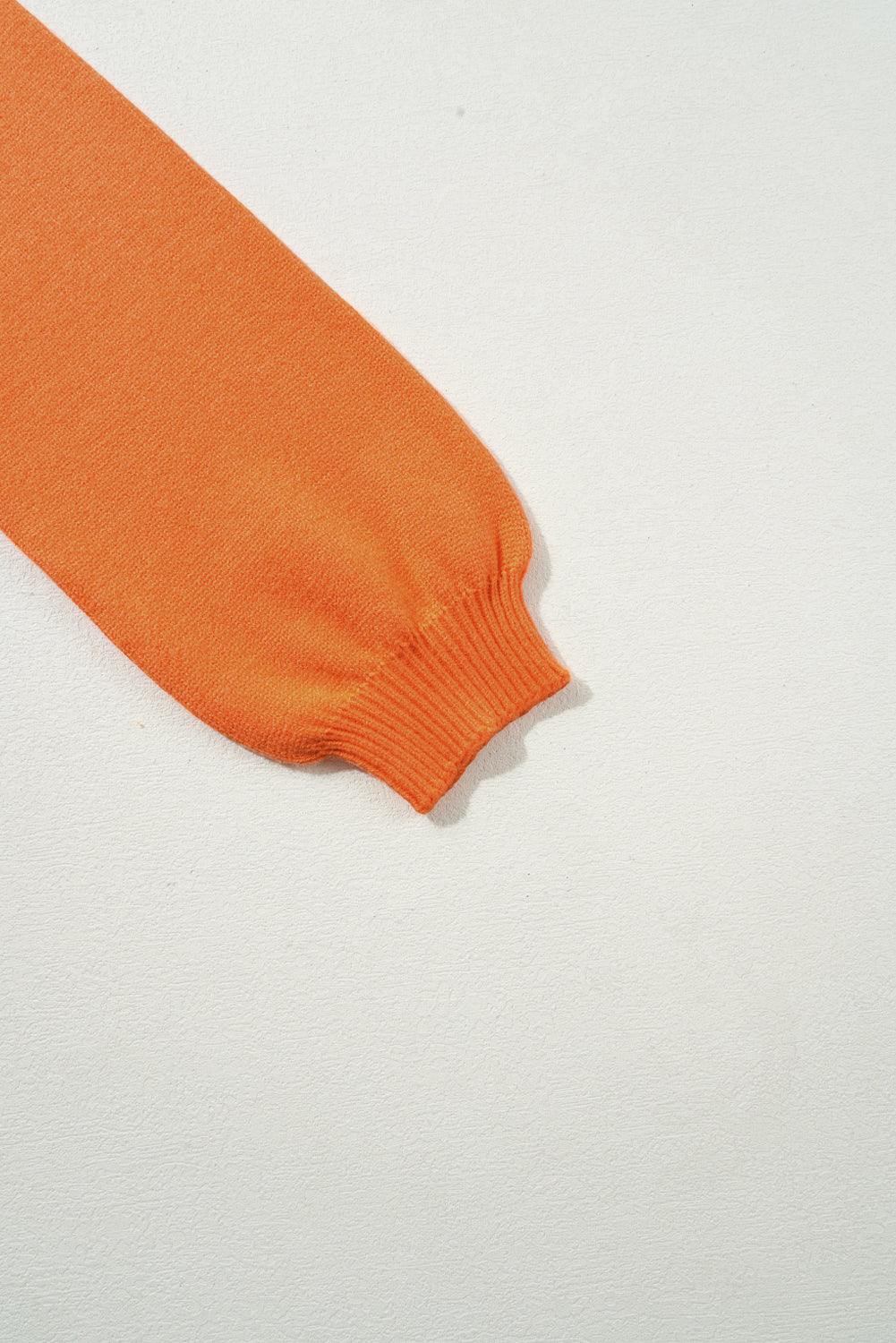 THANKSGIVING Women Sweater Round Neck Long Sleeve Orange Pullover 40fc46c4cc8c4c0caf33597817ad3391-Max Trendsi