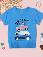 Children's Short Sleeve T-Shirt with Car Graphic