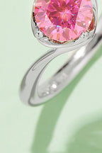 1 Carat Moissanite Silver Solitaire Ring Murray 925 Sterling Silver Platinum-plated 412d95009e234219ab6046d1d26497f2-Max Trendsi