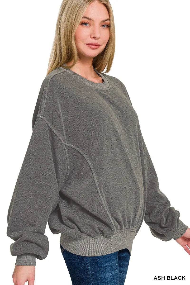 Zenana Soft Fleece Pullover Pigment Dye Cozy and Stylish Top 42172042599343f9a0725074db6c583c-Max-Origin Trendsi