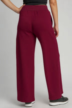 Umgee Merlot Wide Leg Women Pants Drawstring Waist with Pockets 429e5021-729e-4227-bb35-96491e823a54-Max Trendsi