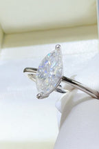 Silver Ring 2 Carat Moissanite White Thin Oval 925 Sterling Elegant Jewelry 43573f60-f734-4f6f-a550-c99dfb1b671a-Max Trendsi