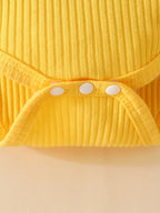 Girl's Baby Outfit Set Yellow Sunflower Ruffled Bodysuit and Pants for Children 439285cc-3faf-4728-ad48-27677dd7be23-Max-Origin Trendsi