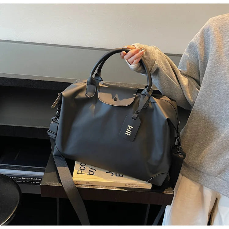 Travel Duffel Bag Large Portable Lightweight Fashionable Oxford Fabric Handbag